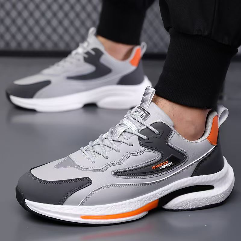 Men's Breathable Mesh Casual Sports Shoes, Non-Slip Low-Top Sneakers for Summer