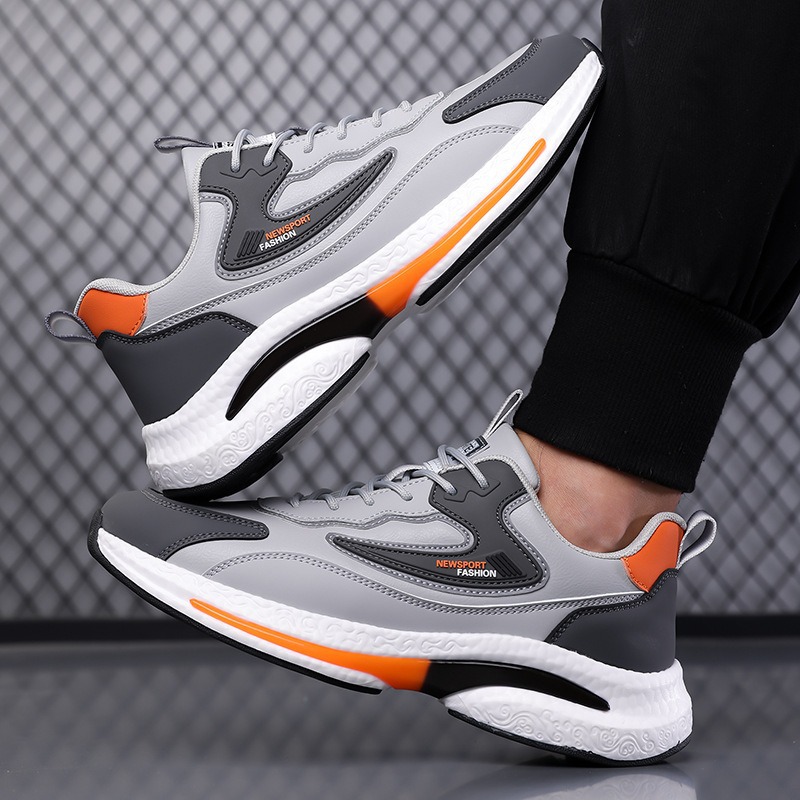 Men's Breathable Mesh Casual Sports Shoes, Non-Slip Low-Top Sneakers for Summer
