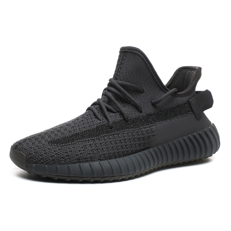 Baiyi Yeezy 350 Running Shoes for Men Women, Breathable Mesh Low-Top Sneakers