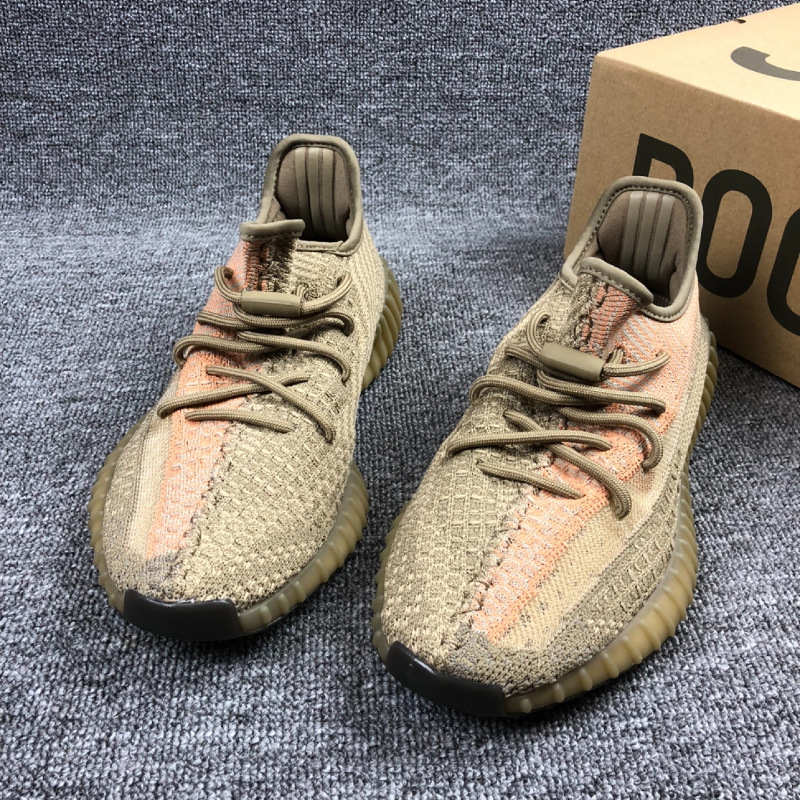 Baiyi Yeezy 350 Running Shoes for Men Women, Breathable Mesh Low-Top Sneakers