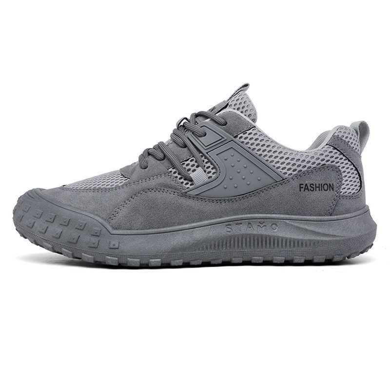 Men's Breathable Mesh Casual Shoes, Non-slip Rubber Sole Low-top Sneakers for Spring Summer Fall