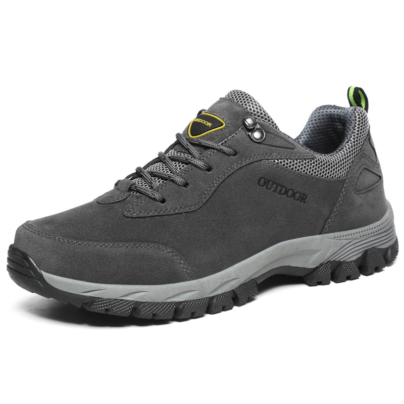 Men's Winter Waterproof Hiking Shoes, Suede Outdoor Trekking Boots for Cold Weather