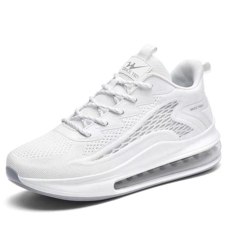 Men's Breathable Running Shoes with Air Cushion, Lightweight Knit Upper for Jogging