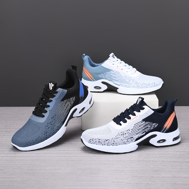 Men's Breathable Casual Running Shoes, Lightweight Air Cushion Sneakers for Spring and Autumn