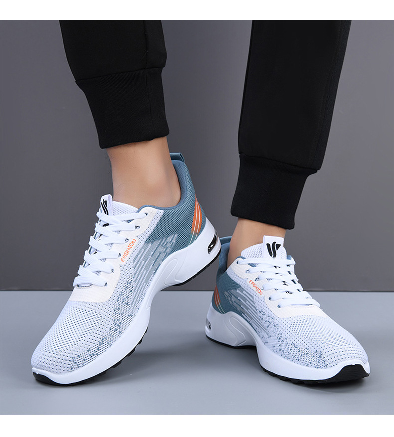 Men's Breathable Casual Running Shoes, Lightweight Air Cushion Sneakers for Spring and Autumn