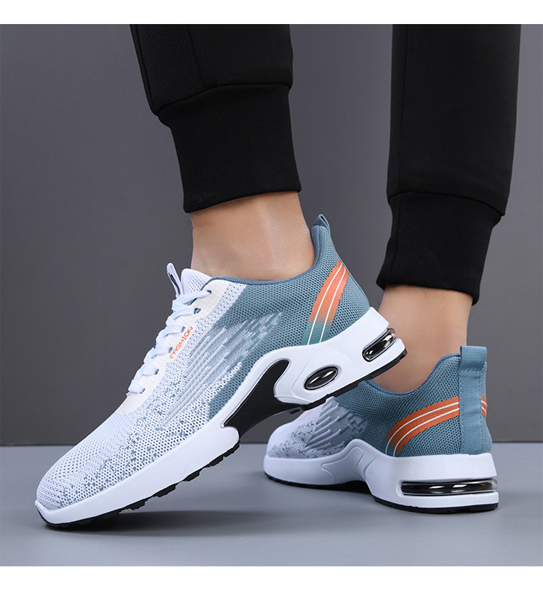Men's Breathable Casual Running Shoes, Lightweight Air Cushion Sneakers for Spring and Autumn