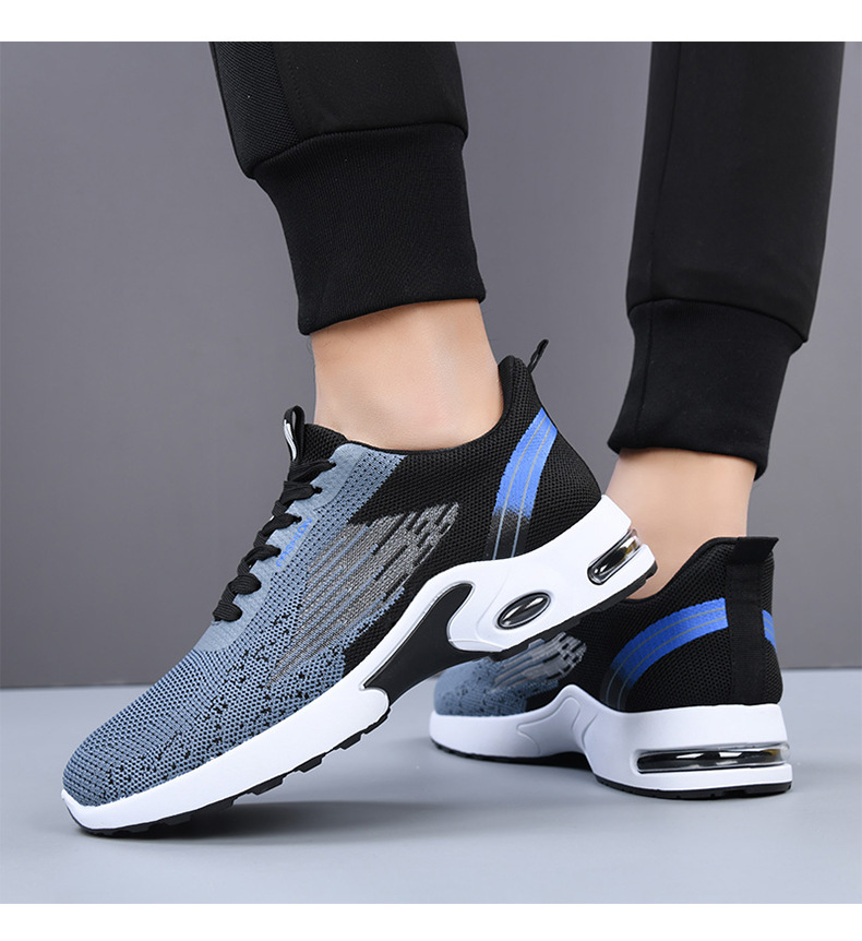 Men's Breathable Casual Running Shoes, Lightweight Air Cushion Sneakers for Spring and Autumn