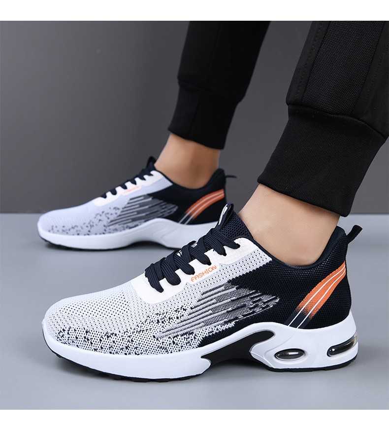 Men's Breathable Casual Running Shoes, Lightweight Air Cushion Sneakers for Spring and Autumn