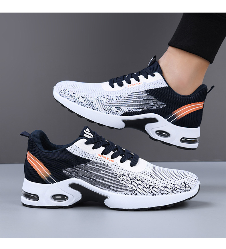 Men's Breathable Casual Running Shoes, Lightweight Air Cushion Sneakers for Spring and Autumn