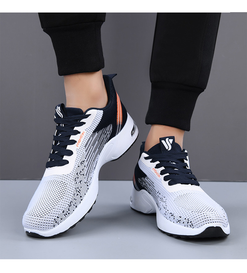 Men's Breathable Casual Running Shoes, Lightweight Air Cushion Sneakers for Spring and Autumn