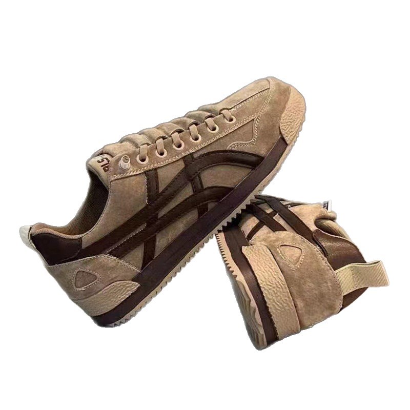 Men's Casual Breathable Retro Flat Sneakers, Low-Top Walking Shoes for Spring