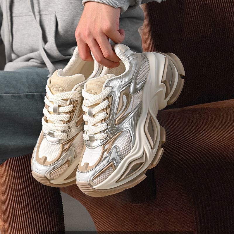 Men's Breathable Chunky Sneakers Casual Comfortable Walking Shoes
