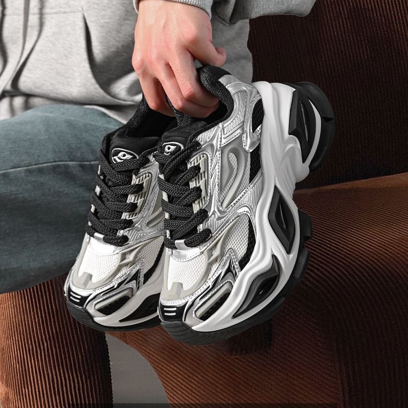 Men's Breathable Chunky Sneakers Casual Comfortable Walking Shoes