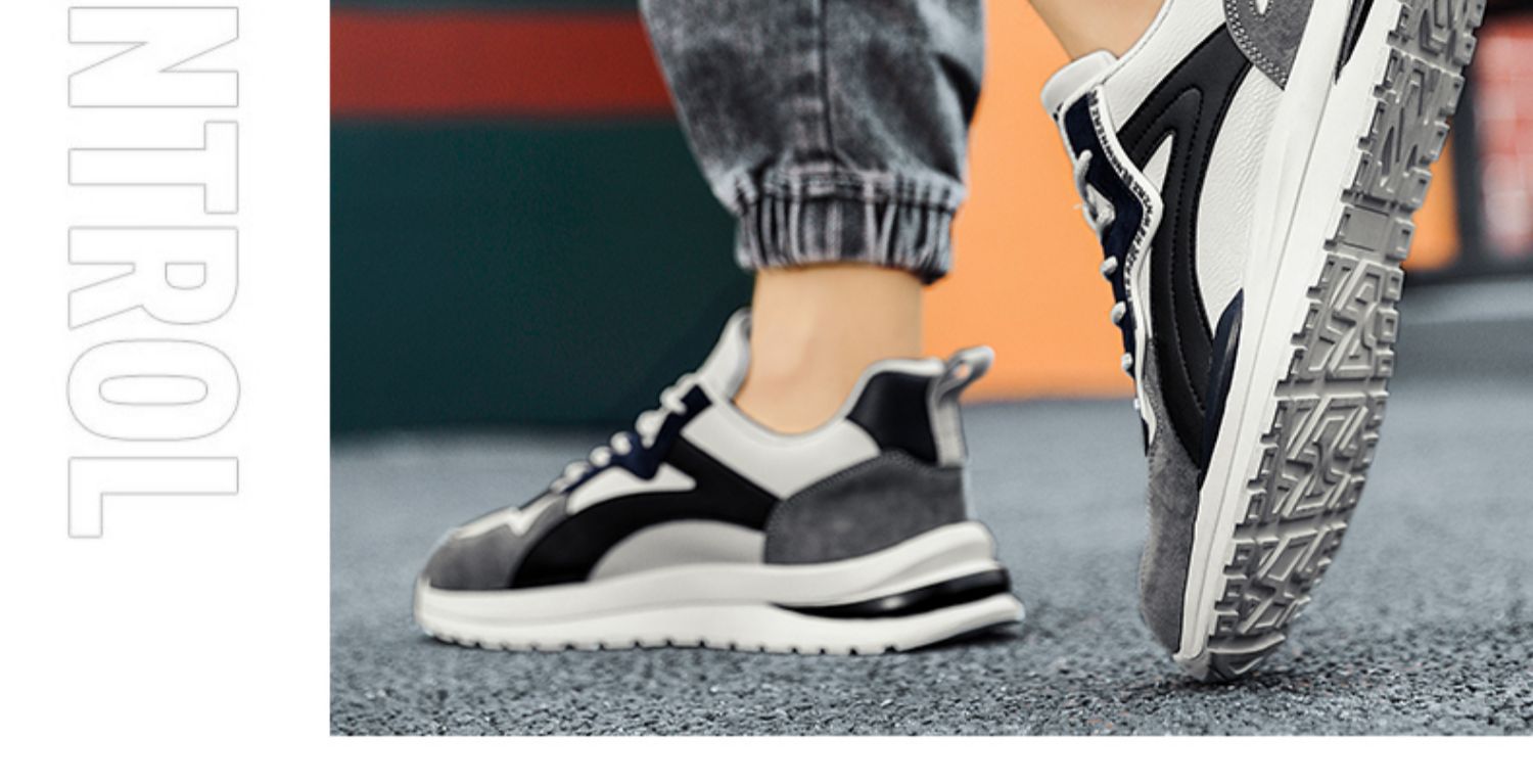 Men's Breathable Casual Running Shoes, Lightweight Comfortable Sneakers for Spring Summer Fall