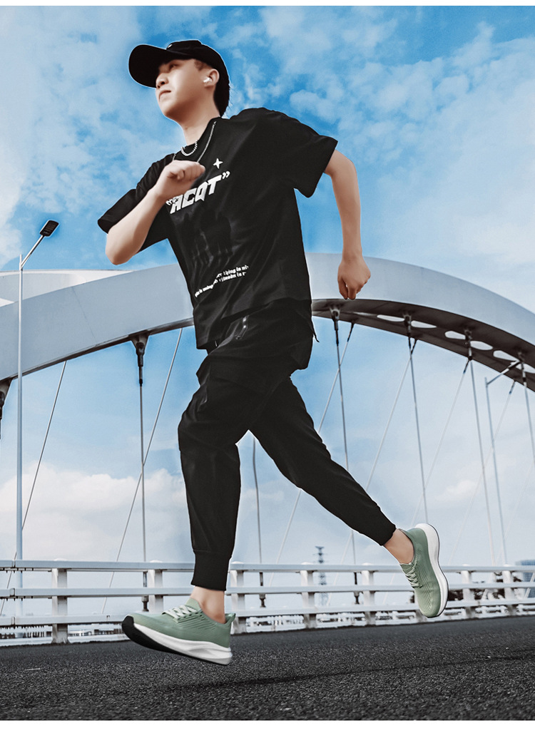 Men's Wide Toe Box Running Shoes Breathable Mesh Casual Sneakers for Summer