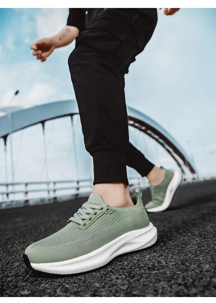 Men's Wide Toe Box Running Shoes Breathable Mesh Casual Sneakers for Summer