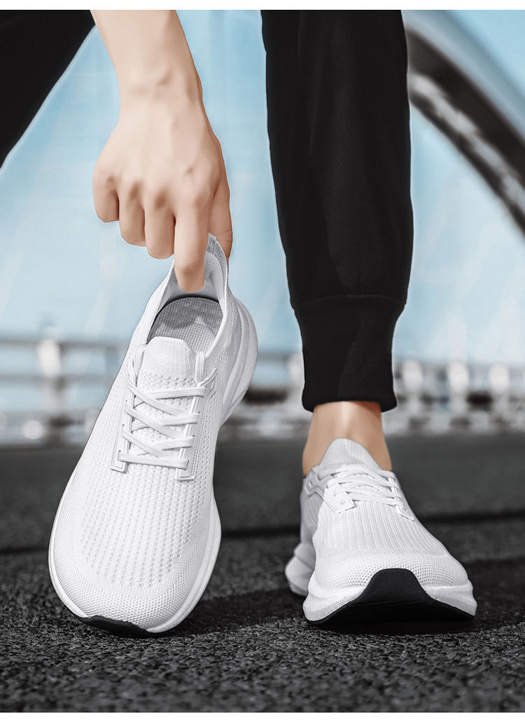 Men's Wide Toe Box Running Shoes Breathable Mesh Casual Sneakers for Summer