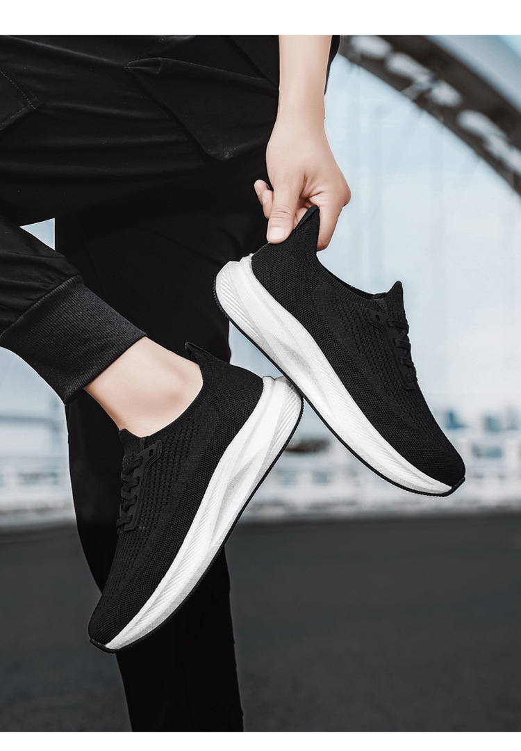 Men's Wide Toe Box Running Shoes Breathable Mesh Casual Sneakers for Summer