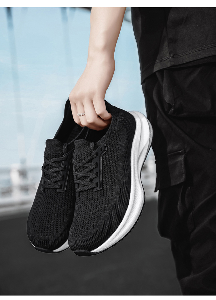 Men's Wide Toe Box Running Shoes Breathable Mesh Casual Sneakers for Summer