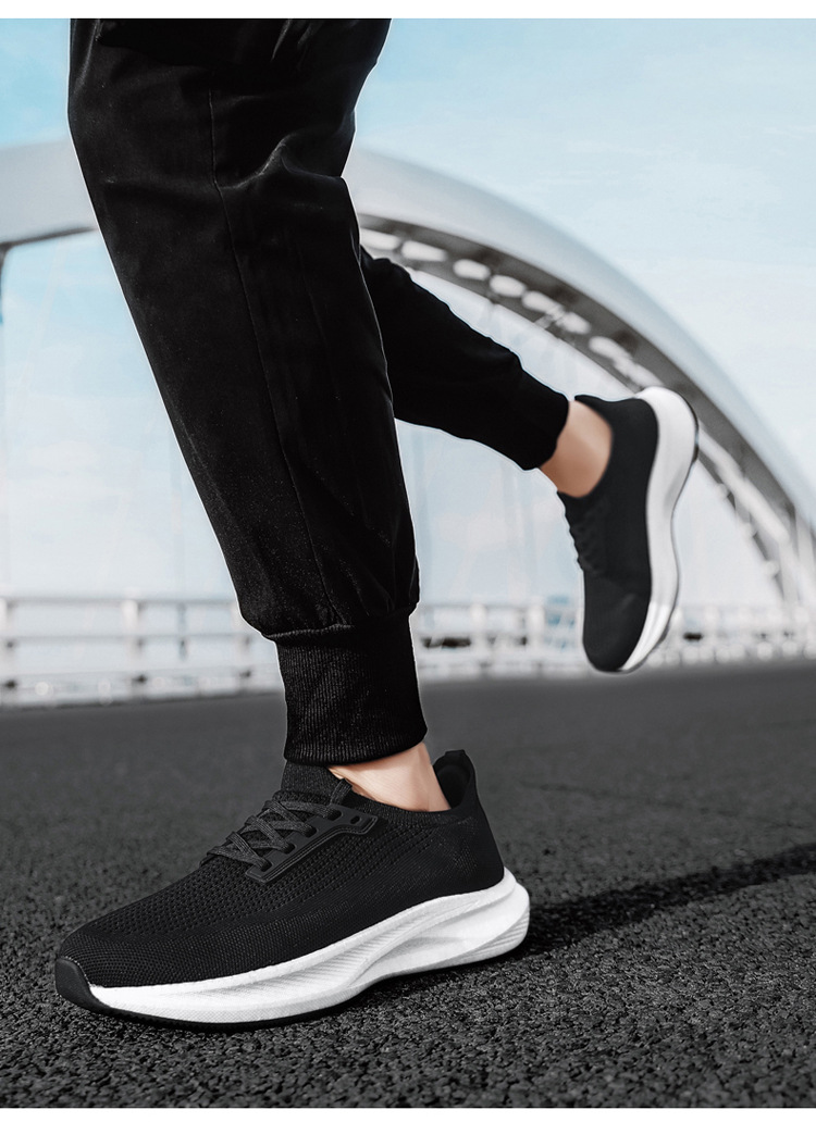 Men's Wide Toe Box Running Shoes Breathable Mesh Casual Sneakers for Summer