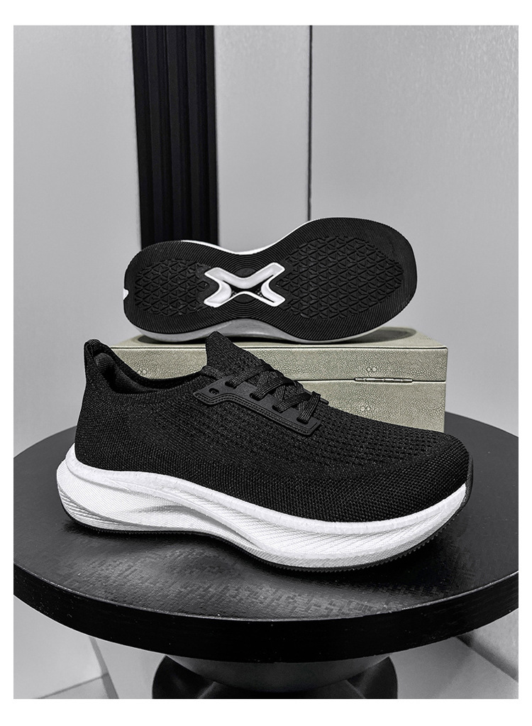 Men's Wide Toe Box Running Shoes Breathable Mesh Casual Sneakers for Summer