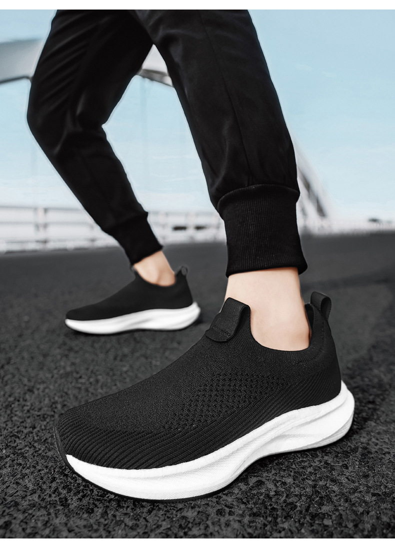 Men's Wide Toe Box Running Shoes Breathable Mesh Casual Sneakers for Summer