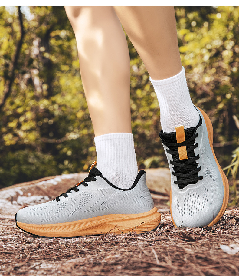 Men's Wide Toe Box Running Shoes Breathable Mesh Casual Sneakers for Summer