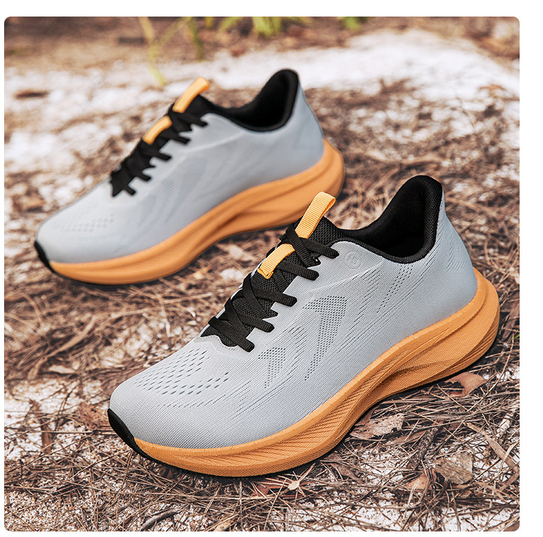 Men's Wide Toe Box Running Shoes Breathable Mesh Casual Sneakers for Summer