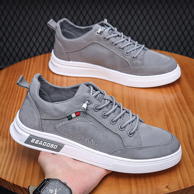 Men Canvas Slip-on Shoes Breathable Low-top Casual Sneakers for Summer