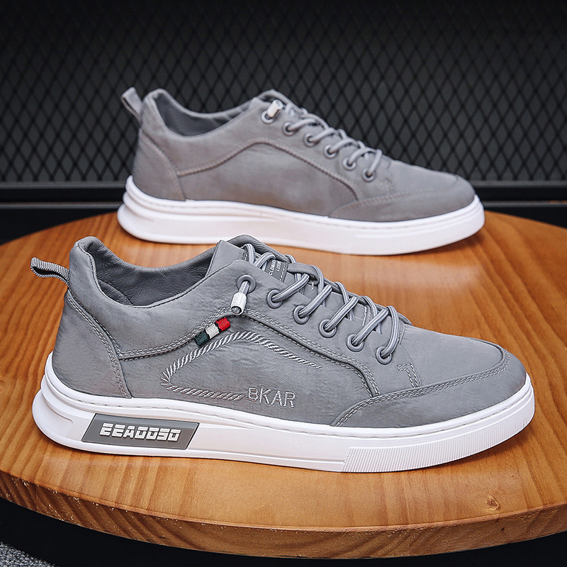 Men Canvas Slip-on Shoes Breathable Low-top Casual Sneakers for Summer