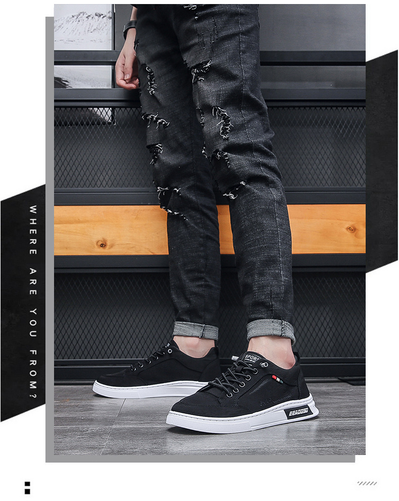 Men Canvas Slip-on Shoes Breathable Low-top Casual Sneakers for Summer