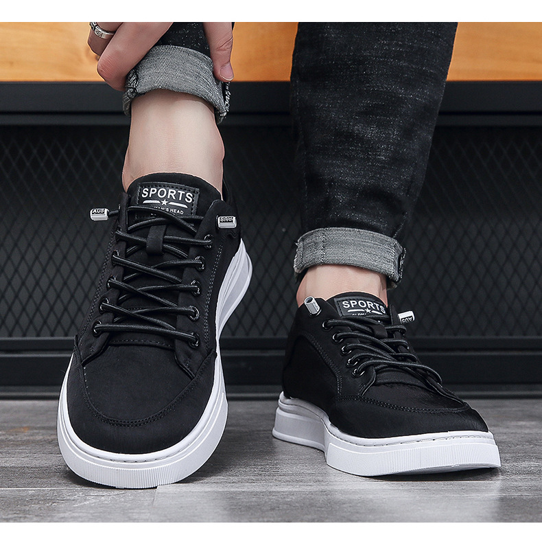 Men Canvas Slip-on Shoes Breathable Low-top Casual Sneakers for Summer
