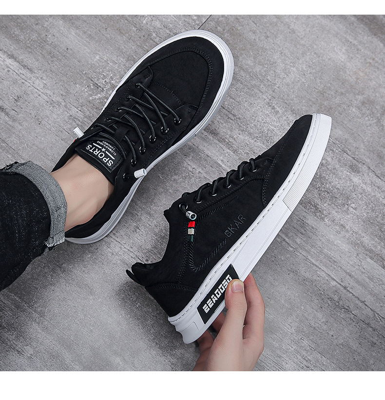 Men Canvas Slip-on Shoes Breathable Low-top Casual Sneakers for Summer