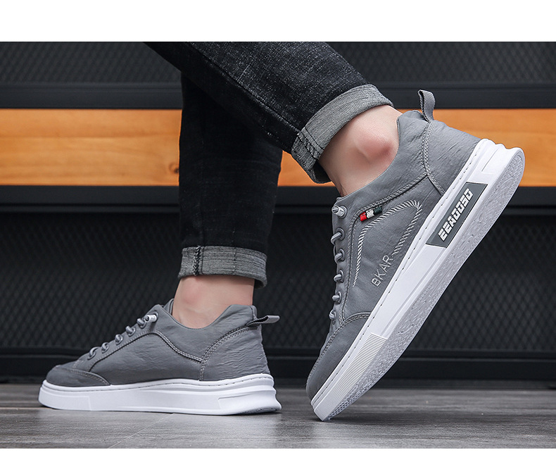 Men Canvas Slip-on Shoes Breathable Low-top Casual Sneakers for Summer