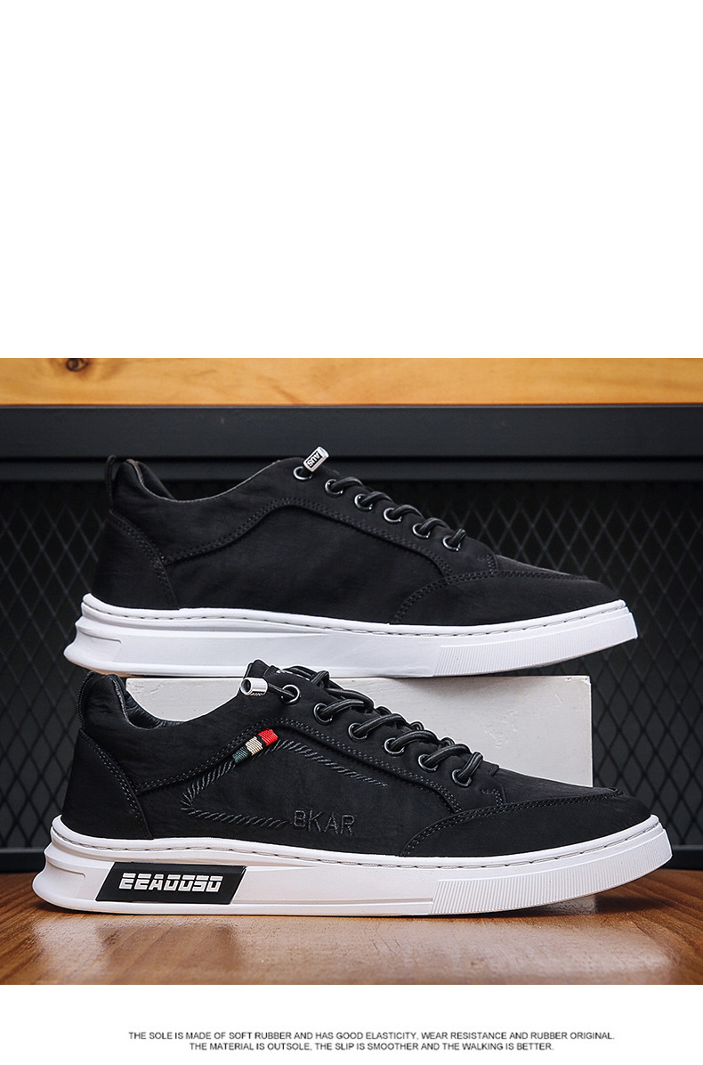 Men Canvas Slip-on Shoes Breathable Low-top Casual Sneakers for Summer