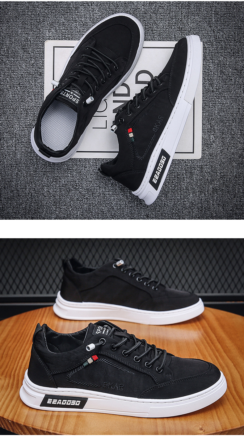 Men Canvas Slip-on Shoes Breathable Low-top Casual Sneakers for Summer