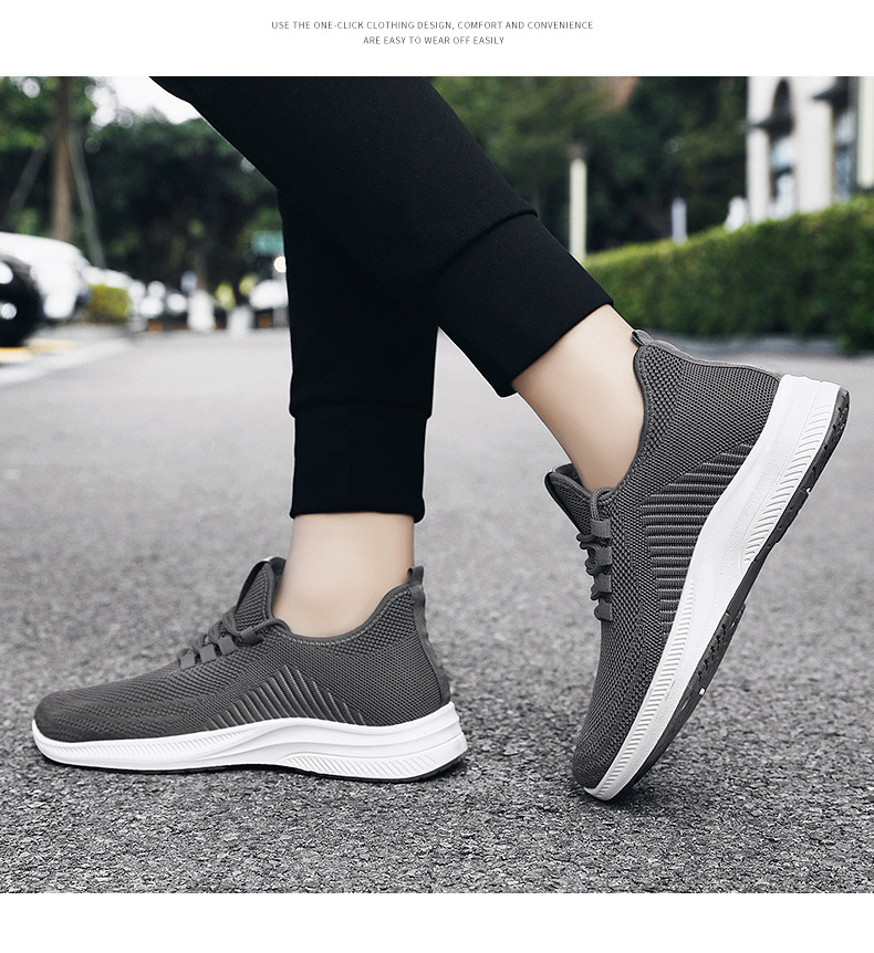 Men's Breathable Running Shoes Soft Sole Lightweight Casual Sneakers