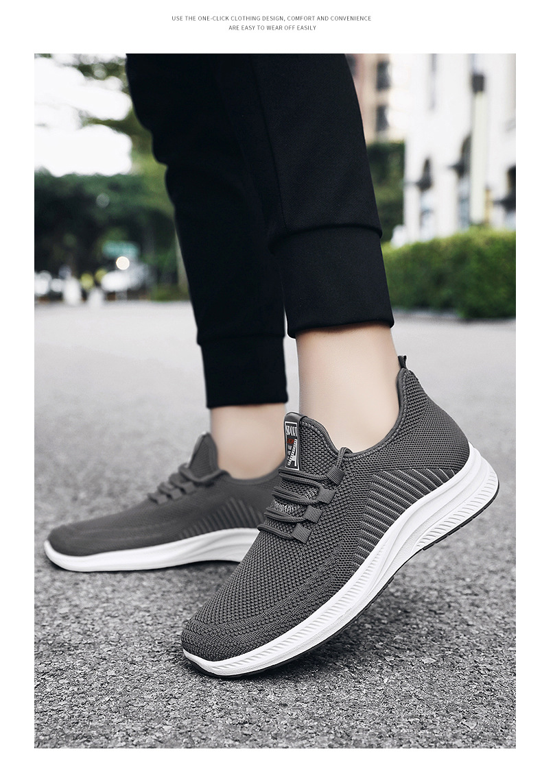 Men's Breathable Running Shoes Soft Sole Lightweight Casual Sneakers
