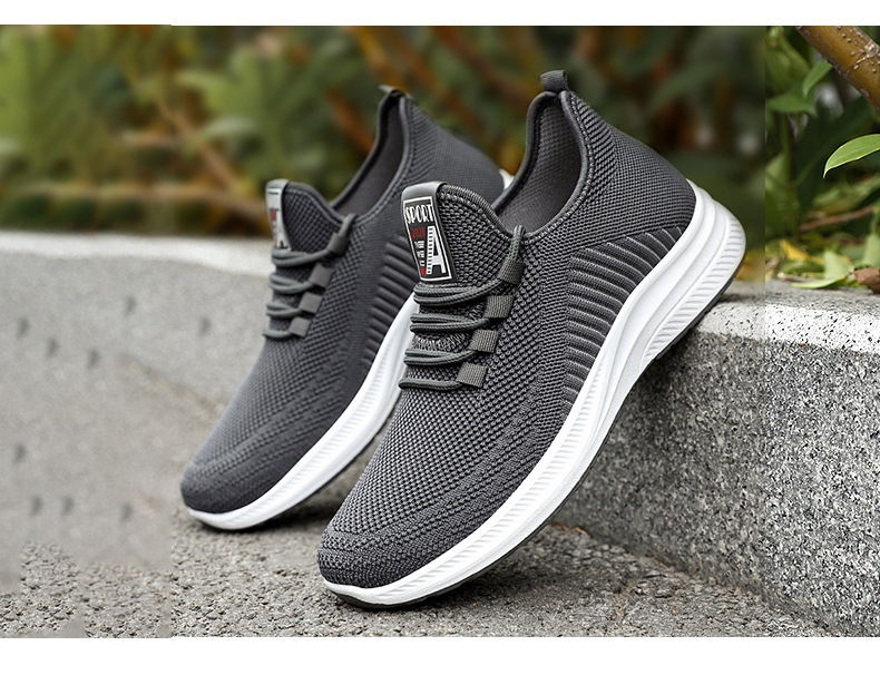 Men's Breathable Running Shoes Soft Sole Lightweight Casual Sneakers