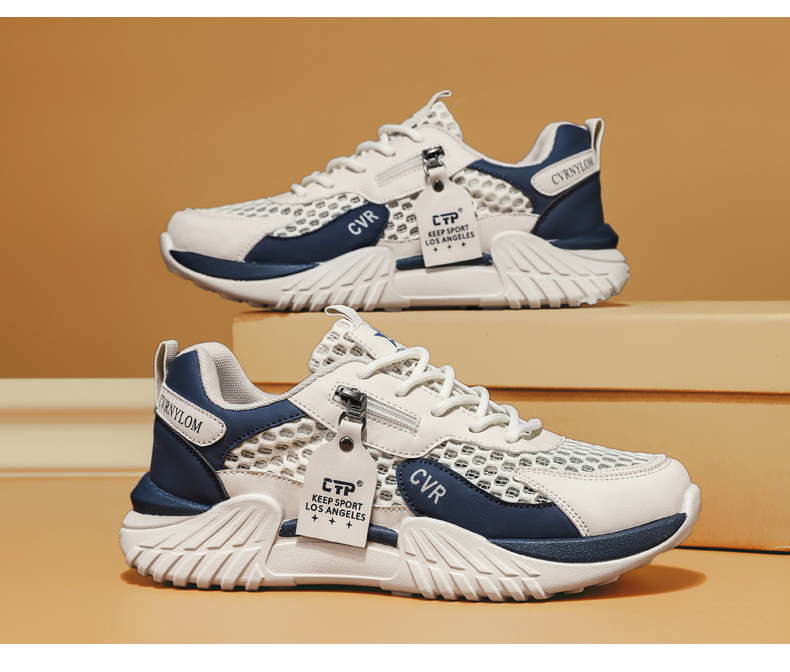 Men's Breathable Mesh Running Shoes Lightweight Casual Sneakers Summer