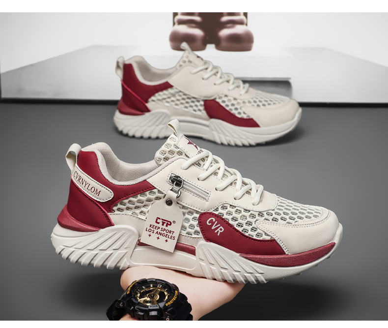 Men's Breathable Mesh Running Shoes Lightweight Casual Sneakers Summer