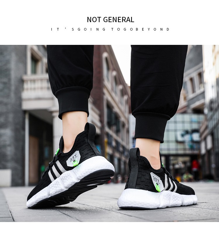 Men's breathable mesh running shoes summer lightweight fly-woven sneakers
