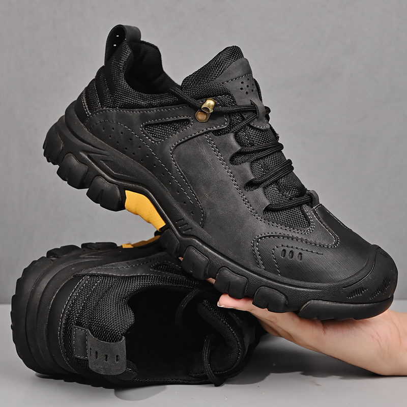 Men's Outdoor Hiking Shoes, Large Size Casual Trekking Sneakers with Cushioning