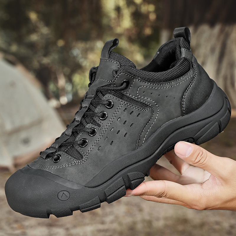 Men's Outdoor Hiking Shoes, Large Size Casual Trekking Sneakers with Cushioning