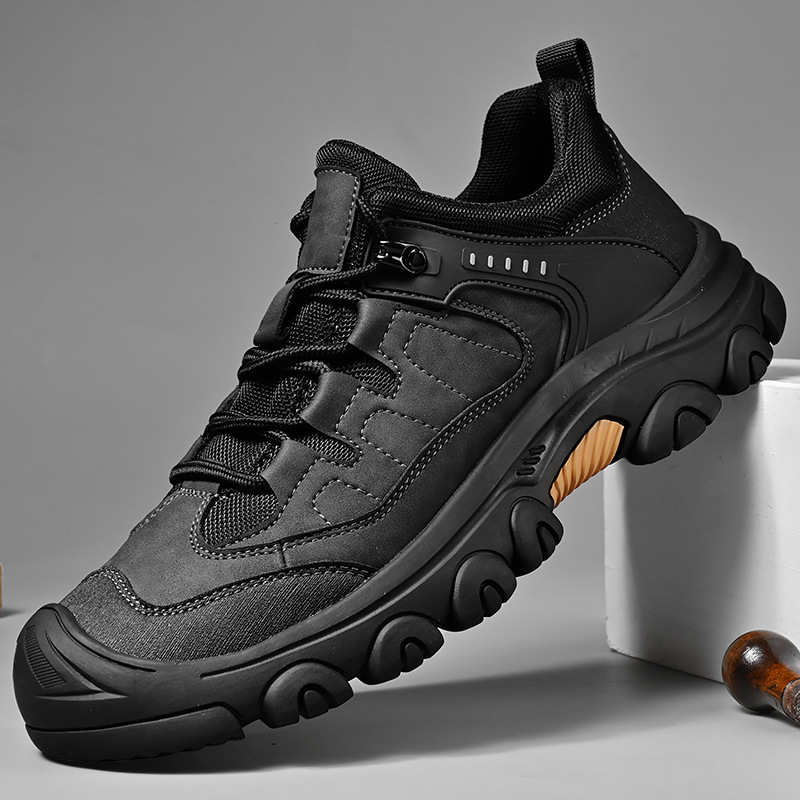 Men's Outdoor Hiking Shoes, Large Size Casual Trekking Sneakers with Cushioning