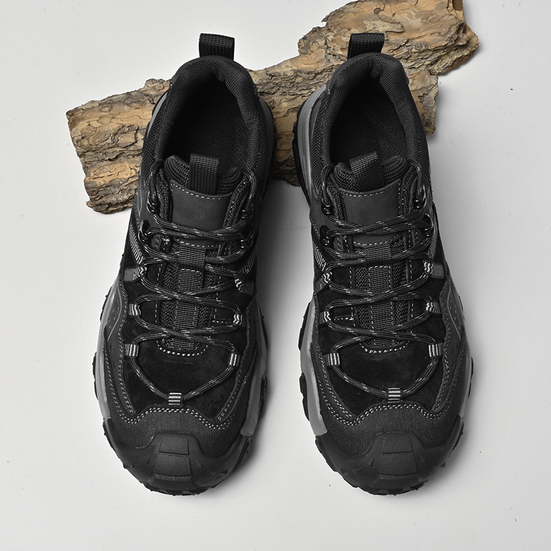 Men's Outdoor Hiking Shoes, Large Size Casual Trekking Sneakers with Cushioning