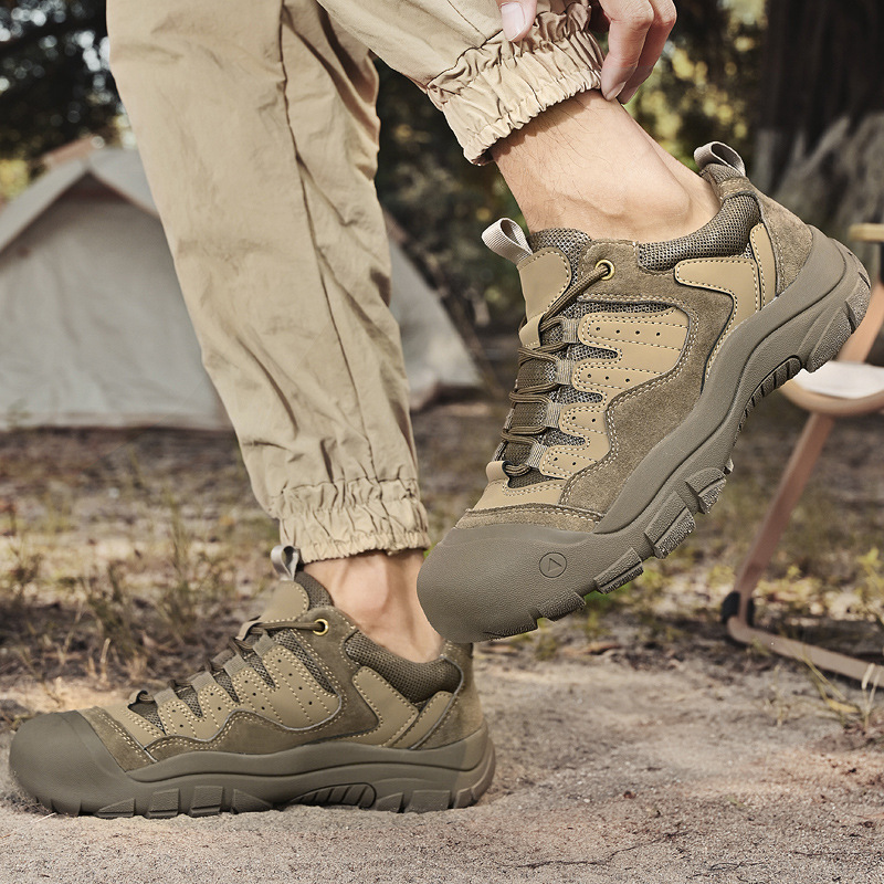 Men's Outdoor Hiking Shoes, Large Size Casual Trekking Sneakers with Cushioning