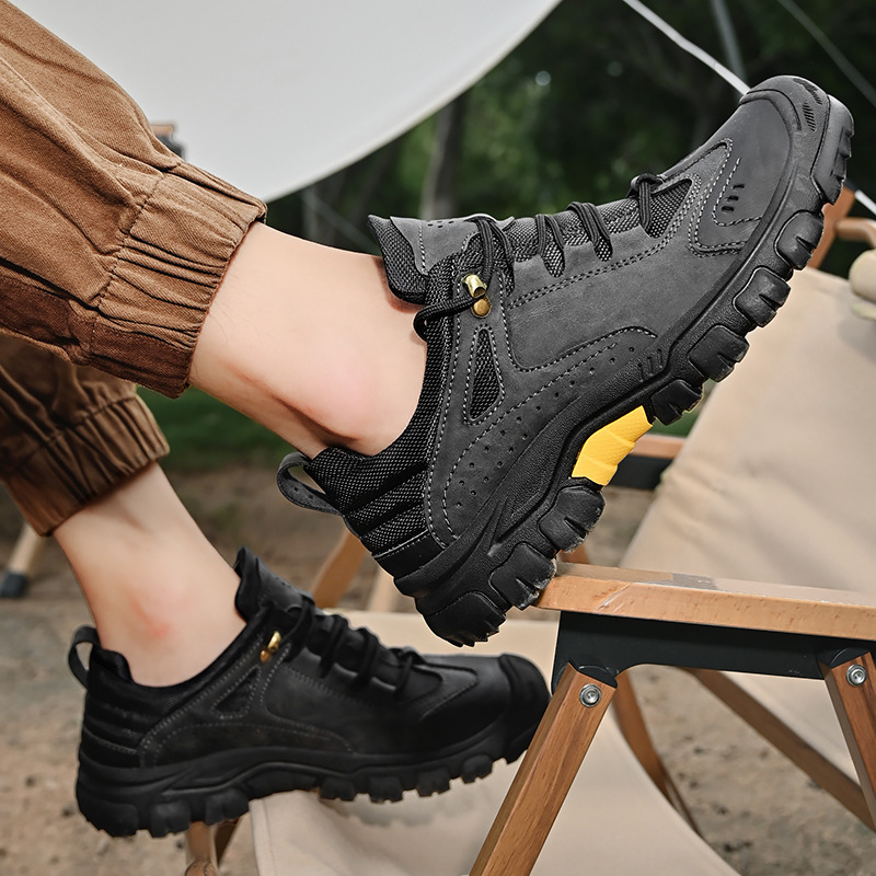 Men's Outdoor Hiking Shoes, Large Size Casual Trekking Sneakers with Cushioning