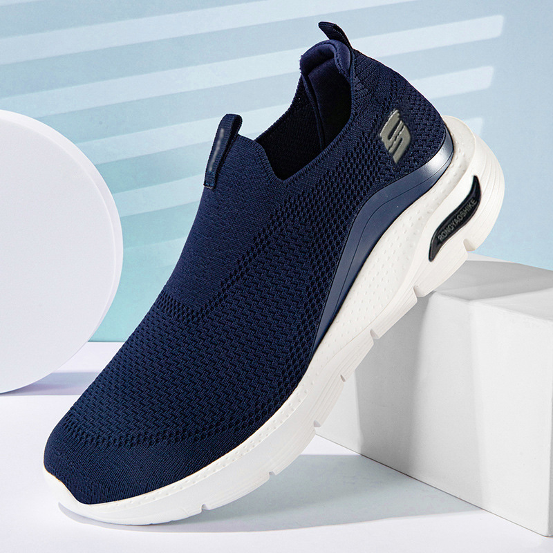 Men's Breathable Mesh Casual Shoes, Lightweight Soft Sole Sports Sneakers for Fitness