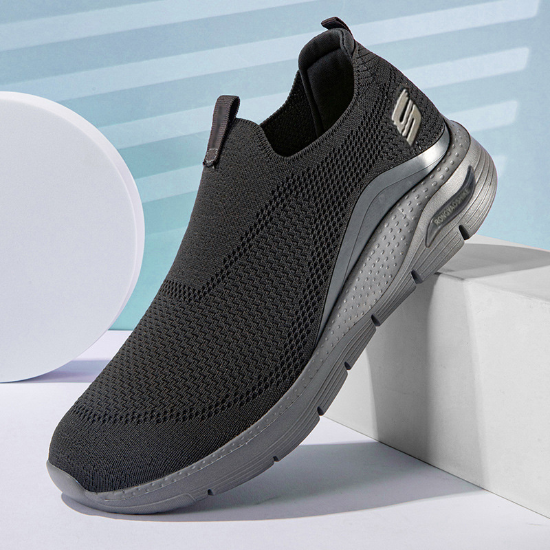 Men's Breathable Mesh Casual Shoes, Lightweight Soft Sole Sports Sneakers for Fitness